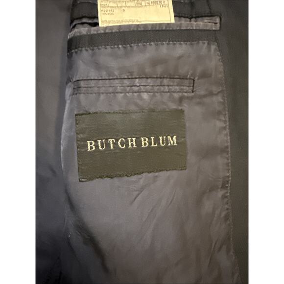 Ermenegildo Zegna 44R Blazer Sport Coat Black Pinstripe Wool Men 2 Button Italy - Picture 6 of 16